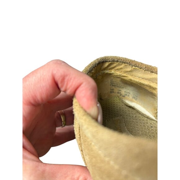 Vintage Skechers Suede Womens Platform Lace-Up Shoes With Lug Sole Beige Sz 9 - Picture 6 of 11